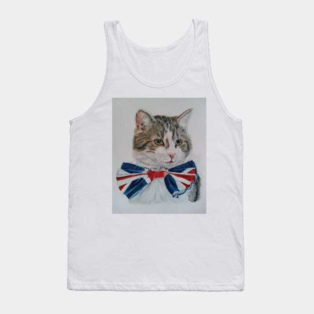 Larry the Downing Street Cat Tank Top by kazboart